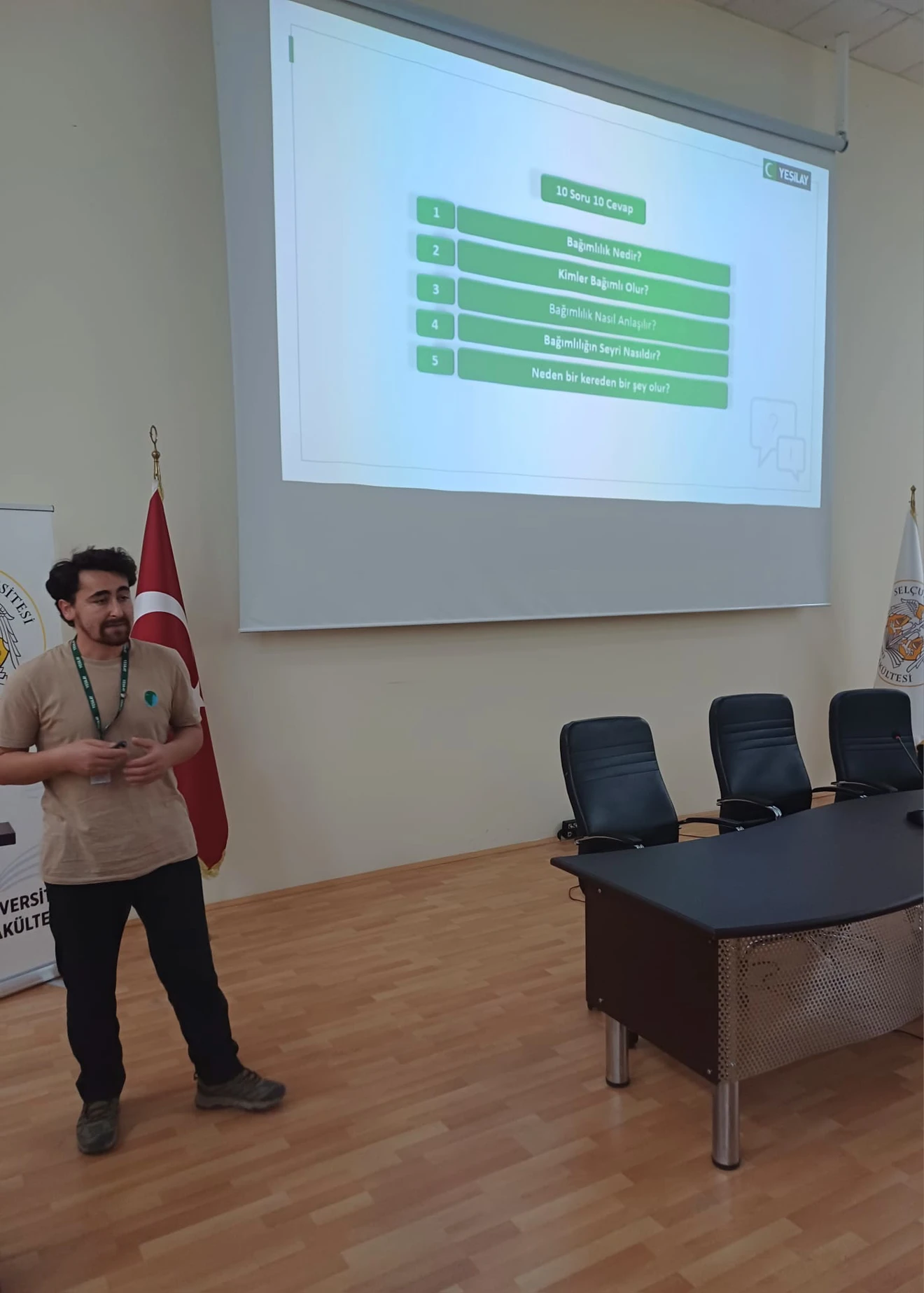 Bağımlılığa Yaklaşım-YEDAM konulu sunum gerçekleştirildi.